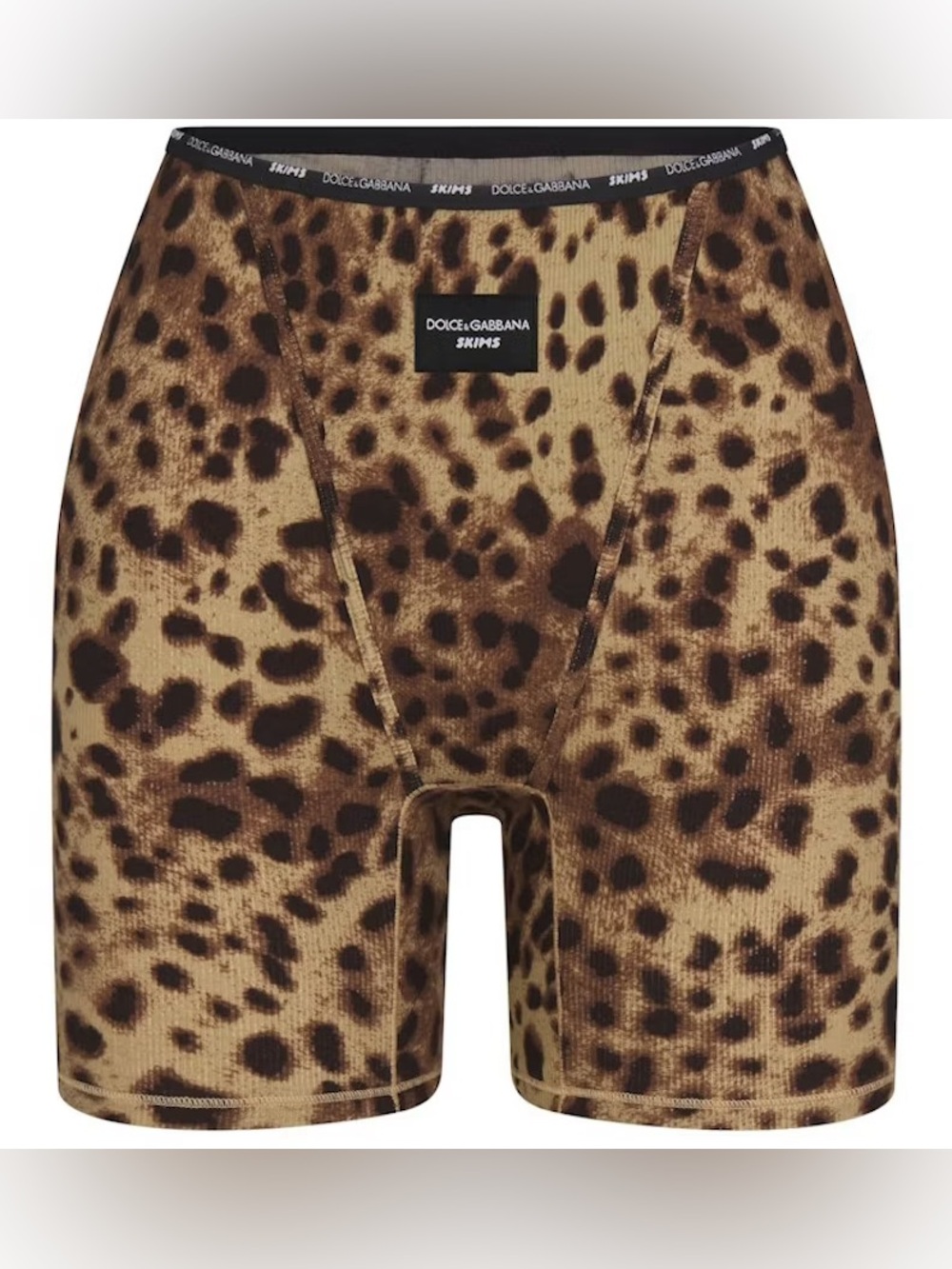 Skims Dolce & Gabbana Leopard Print Boxer Shorts